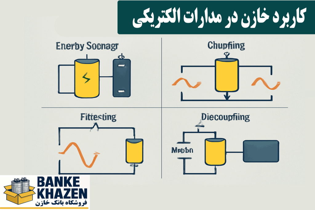 کاربرد خازن در مدارات الکتریکی چیست